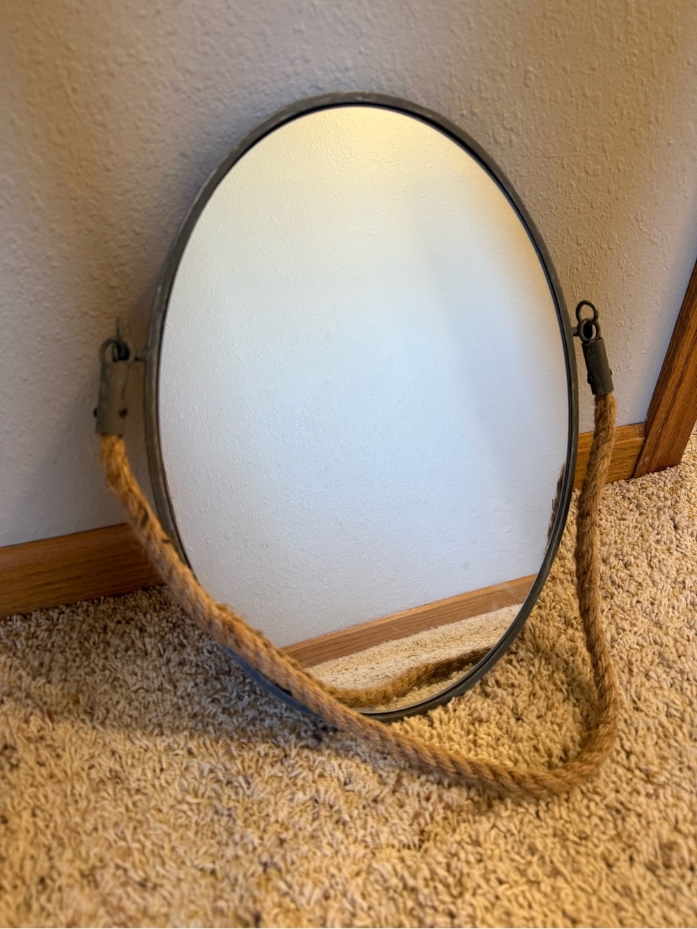Rustic Oval Mirror